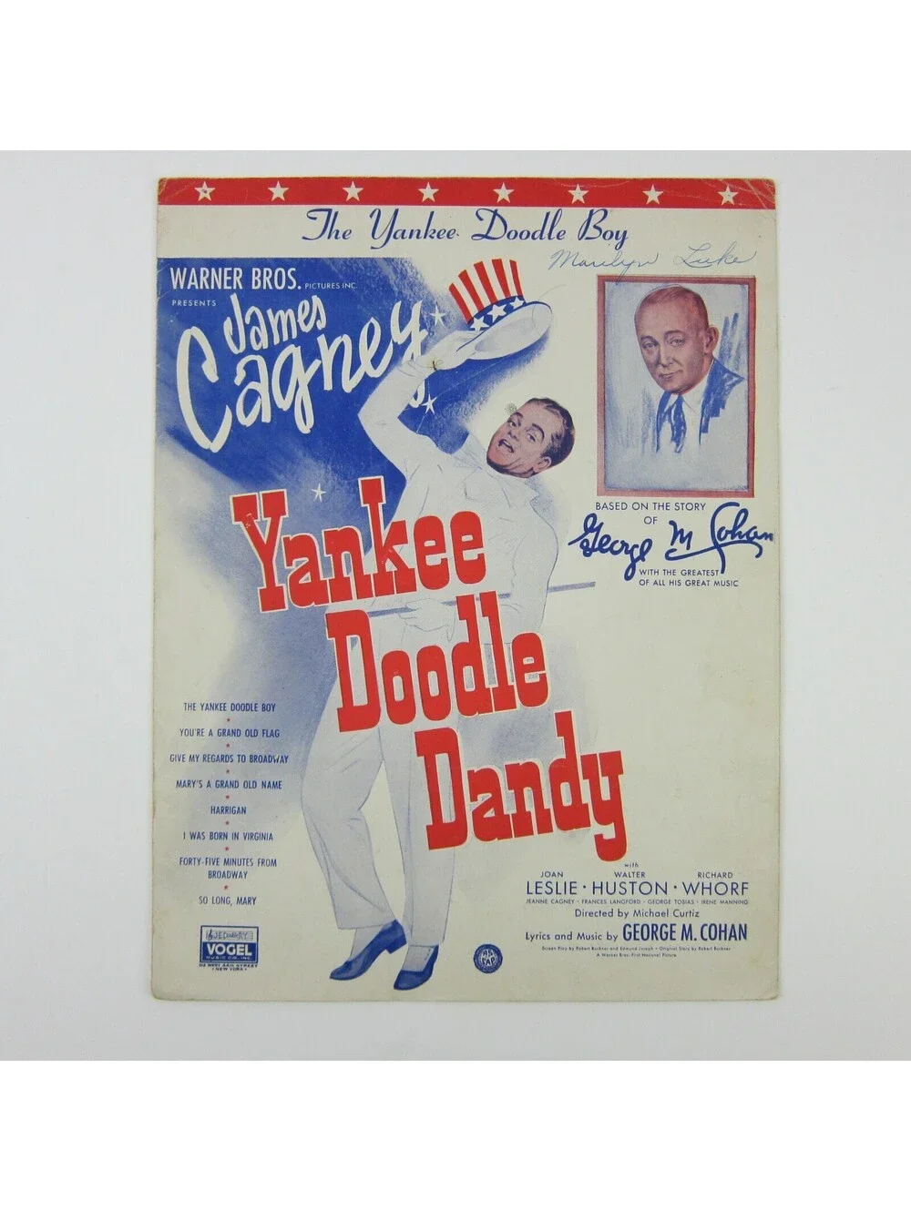 Sheet Music Yankee Doodle Dandy Film James Cagney George Cohan Vintage 1931